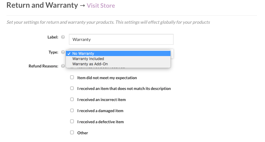No Warranty