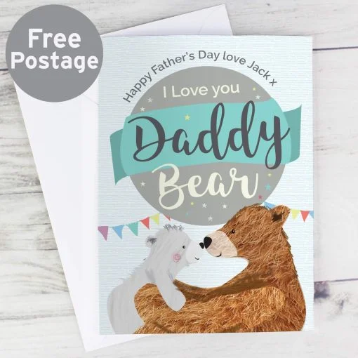 Personalised Daddy Bear Card - Image 8