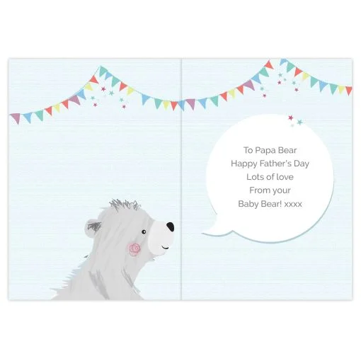 Personalised Daddy Bear Card - Image 3