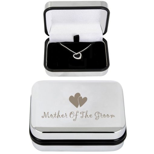 Mother Of Groom Heart Necklace Box