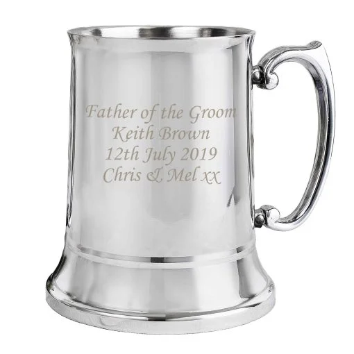 Personalised Stainless Steel Tankard - Image 2