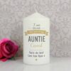 Personalised I Am Glad Pillar Candle