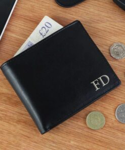 Personalised Initials Leather Wallet