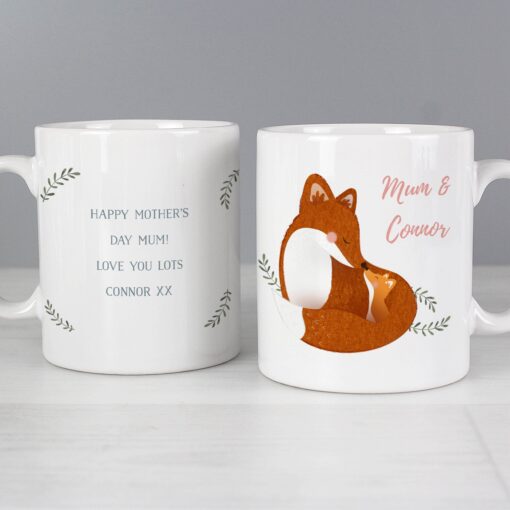 Personalised Mummy and Me Fox Mug - Image 6