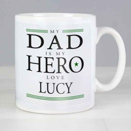 Personalised My Dad is My Hero Mug - Image 6